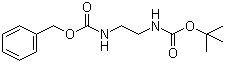 N-Cbz-N'-Boc-乙二胺分子结构 (CAS 77153-05-0)
