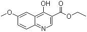 4-羟基-6-甲氧基喹啉-3-羧酸乙酯分子结构 (CAS 77156-78-6)