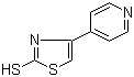structure of CAS# 77168-63-9, 2-巯基-4-(4-吡啶基)噻唑