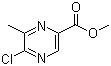 structure of CAS# 77168-85-5, 5-氯-6-甲基吡嗪-2-甲酸甲酯