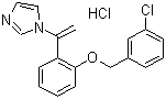 CAS # 77174-66-4, Croconazole hydrochloride, 1-[1-[2-[(3-Chlorophenyl)methoxy]phenyl]ethenyl]imidazole hydrochloride