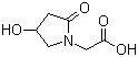 structure of CAS# 77191-37-8, 4-Hydroxy-2-oxo-1-pyrrolidineacetic acid