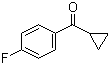 structure of CAS# 772-31-6, 4-氟苯基环丙基甲酮