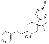 CAS # 77239-98-6, Bromadol, 4-(4-bromophenyl)-4-(dimethylamino)-1-(2-phenylethyl)cyclohexan-1-ol