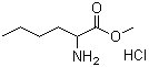 structure of CAS# 77300-48-2, Methyl 2-aminohexanoate hydrochloride