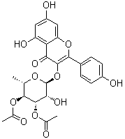 structure of CAS# 77307-50-7, 3'',4''-二-O-乙酰基阿福豆苷