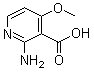 structure of CAS# 773099-92-6, 2-Amino-4-methoxy-3-pyridinecarboxylic acid