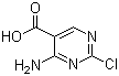 4-氨基-2-氯嘧啶-5-羧酸分子结构 (CAS 773109-69-6)