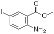 2-氨基-5-碘苯甲酸甲酯分子结构 (CAS 77317-55-6)