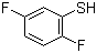 2,5-二氟苯硫酚分子结构 (CAS 77380-28-0)