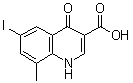 structure of CAS# 773865-48-8, 1,4-二氢-6-碘-8-甲基-4-氧代-3-喹啉羧酸