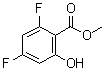 2,4-二氟-6-羟基苯甲酸甲酯分子结构 (CAS 773874-16-1)