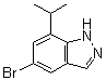 structure of CAS# 773887-09-5, 5-Bromo-7-(1-methylethyl)-1H-indazole