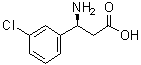 (S)-3-氨基-3-(3-氯苯基)丙酸分子结构 (CAS 774178-18-6)