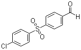 structure of CAS# 77422-24-3, 4-(4-Chlorophenylsulfonyl)benzaldehyde