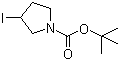 structure of CAS# 774234-25-2, 1-叔丁氧羰基-3-碘吡咯烷