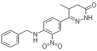 CAS 登录号：77469-62-6, 6-(4-苄基氨基-3-硝基苯基)-5-甲基-2,3,4,5-四氢哒嗪-3-酮