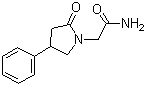 structure of CAS# 77472-70-9, 4-苯基-2-吡咯烷酮-1-乙酰胺