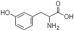 CAS # 775-06-4, 3-(3-Hydroxyphenyl)-DL-alanine, DL-m-Tyrosine, (+/-)-2-Amino-3-(3-hydroxyphenyl)propionic acid