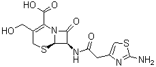 (6R-反式)-7-[[(2-氨基-4-噻唑基)乙酰基]氨基]-3-(羟基甲基)-8-氧代-5-硫杂-1-氮杂双环[4.2.0]辛-2-烯-2-羧酸分子结构 (CAS 775233-43-7)