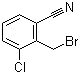 structure of CAS# 77533-18-7, 3-氯-2-(溴甲基)苯甲腈
