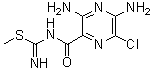 1-[(3,5-Diamino-6-chloropyrazin-2-yl)carbonyl]-2-methylisothiourea molecular structure (CAS 775530-61-5)
