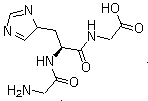 structure of CAS# 7758-33-0, 甘氨酰-L-组氨酰甘氨酸