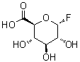 1-脱氧-1-氟-alpha-D-吡喃葡萄糖醛酸分子结构 (CAS 777038-38-7)