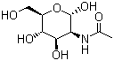 N-乙酰-D-甘露糖胺分子结构 (CAS 7772-94-3)