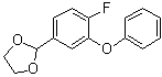 CAS # 77771-05-2, 2-(4-Fluoro-3-phenoxyphenyl)-1,3-dioxolane, 2-(3-Phenoxy-4-fluorophenyl)-1,3-dioxolane