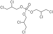 磷酸三(2,3-二氯丙基)酯分子结构 (CAS 78-43-3)