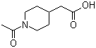 structure of CAS# 78056-60-7, 1-Acetyl-4-piperidineacetic acid