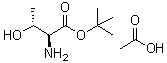 L-苏氨酸叔丁酯乙酸盐分子结构 (CAS 78061-03-7)