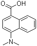 4-(二甲基氨基)-1-萘甲酸分子结构 (CAS 78062-03-0)