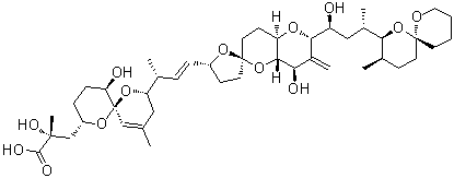structure of CAS# 78111-17-8, 35-去甲基鳍藻毒素 1