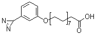 structure of CAS# 78112-02-4, 16-[3-(3H-双吖丙啶-3-基)苯氧基]棕榈酸