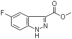 structure of CAS# 78155-73-4, Methyl 5-fluoro-1H-indazole-3-carboxylate