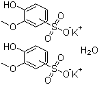 structure of CAS# 78247-49-1, Potassium guaiacolsulfonate hemihydrate