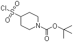4-氯磺酰基哌啶羧酸叔丁酯分子结构 (CAS 782501-25-1)