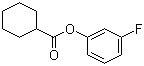 环己烷甲酸 3-氟苯酯分子结构 (CAS 78322-89-1)