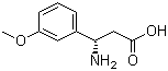 (S)-3-氨基-3-(3-甲氧基苯基)丙酸分子结构 (CAS 783300-35-6)