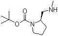 (2R)-2-[(甲基氨基)甲基]-1-吡咯烷羧酸叔丁酯分子结构 (CAS 783325-25-7)