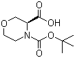 structure of CAS# 783350-37-8, (3S)-3,4-吗啉二羧酸 4-叔丁酯