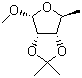 structure of CAS# 78341-97-6, 甲基-5-脱氧-2,3-O-异亚丙基-D-呋喃核糖苷
