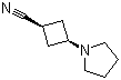 顺式-3-(1-吡咯烷基)环丁腈分子结构 (CAS 78380-61-7)
