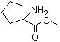 1-氨基-1-环戊烷甲酸甲酯分子结构 (CAS 78388-61-1)