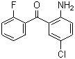 structure of CAS# 784-38-3, 2-氨基-5-氯-2'-氟二苯甲酮