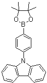 9-[4-(4,4,5,5-四甲基-1,3,2-二氧硼杂环戊烷-2-基)苯基]-9H-咔唑分子结构 (CAS 785051-54-9)