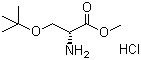 O-叔丁基-D-丝氨酸甲酯盐酸盐分子结构 (CAS 78537-14-1)