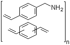 structure of CAS# 78578-28-6, 4-氨甲基苯乙烯-苯二乙烯共聚物